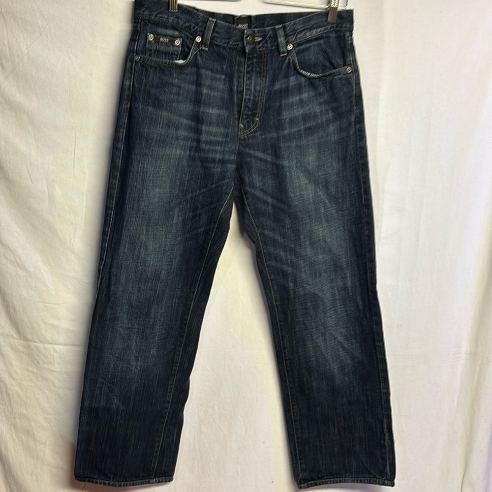 Boss Hugo Boss Men’s Black Label Texas Cut Dark Wash Jeans size 34x34